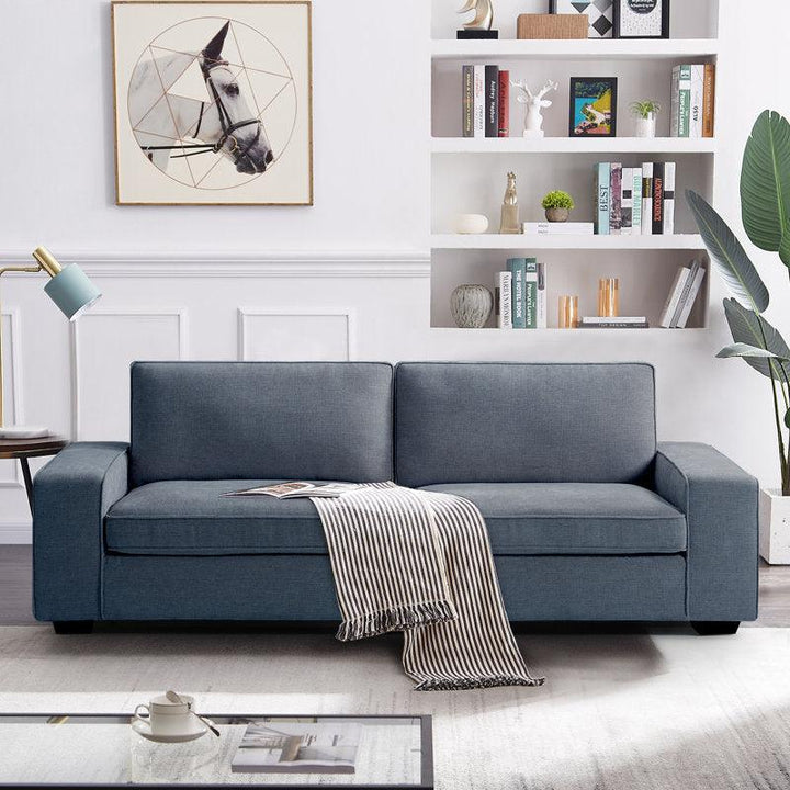 Modern Chic Linen 3 Seater Sofa - 240x85x85 cm - By Alhome - Zrafh.com - Your Destination for Baby & Mother Needs in Saudi Arabia