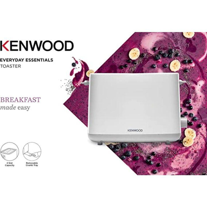 Kenwood 2 Slice Bread Toaster - 760 W - White - OWTCP01.A0WH - ZRAFH