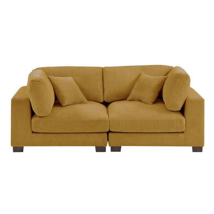 Modern Elegant Velvet 2 Seater Sofa - 200x85x85 cm - By Alhome - Zrafh.com - Your Destination for Baby & Mother Needs in Saudi Arabia