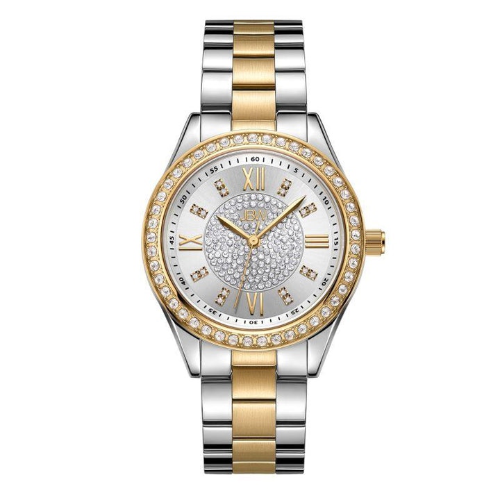 JBW Women's Mondrian 34 Watch 0.08 ctw Diamond - Stainless Steel - Silver And Gold - J6388 - Zrafh.com - Your Destination for Baby & Mother Needs in Saudi Arabia