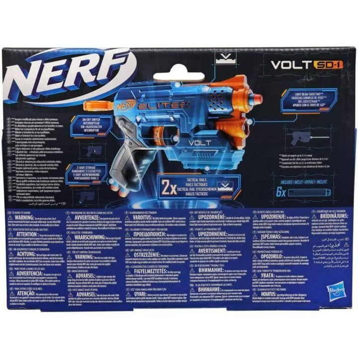 Nerf Elite 2.0 Volt SD-1 Blaster Light Beam Targeting, 2-Dart Storage - 6 Darts - ZRAFH