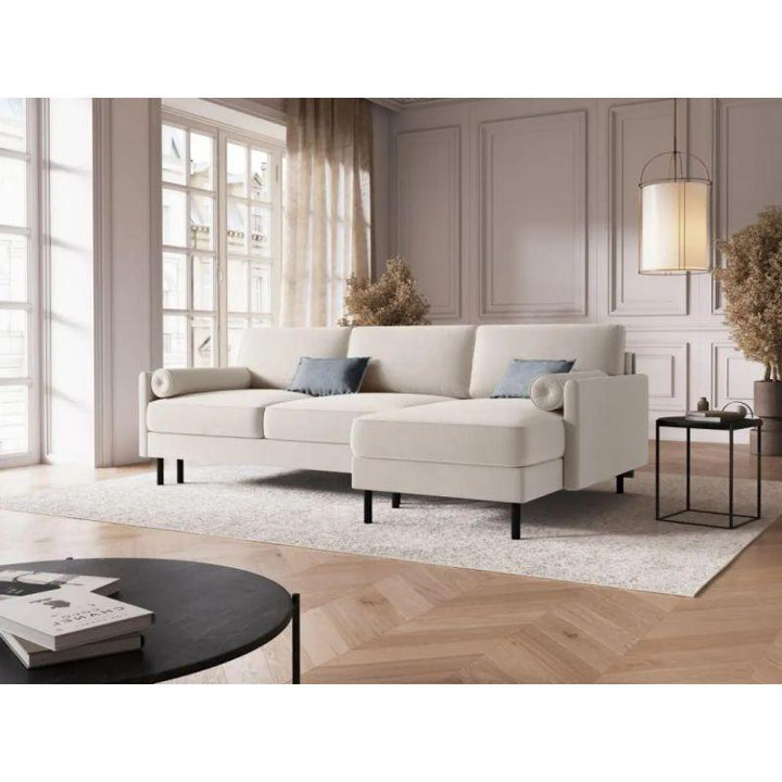 Velvet Corner Sofa With Modern Design - 280x170x85x85 cm - By Alhome - Zrafh.com - Your Destination for Baby & Mother Needs in Saudi Arabia