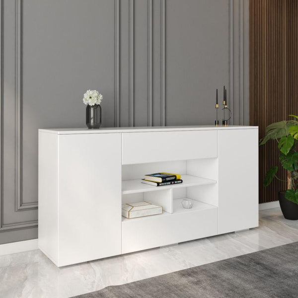 White Console Storage Unit By Alhome - Zrafh.com - Your Destination for Baby & Mother Needs in Saudi Arabia