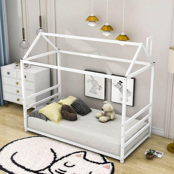 Kids Bed: 120x200x140 cm, White by Alhome - Zrafh.com - Your Destination for Baby & Mother Needs in Saudi Arabia