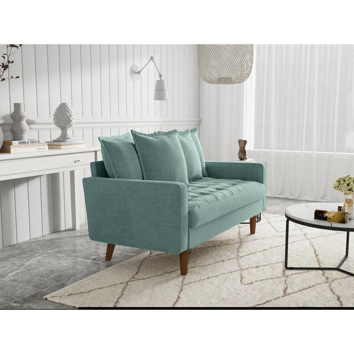 Modern Luxurious Velvet 2 Seater Sofa - 180x85x85 cm - By Alhome - Zrafh.com - Your Destination for Baby & Mother Needs in Saudi Arabia