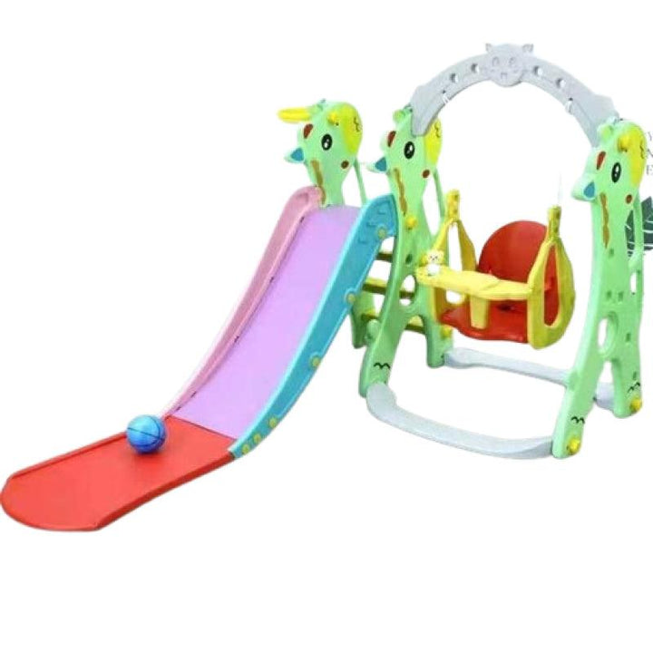 Dreeba 3-in-1 Kids Slide and Swing With Basketball Hoop Playset - YT-40 - Zrafh.com - Your Destination for Baby & Mother Needs in Saudi Arabia