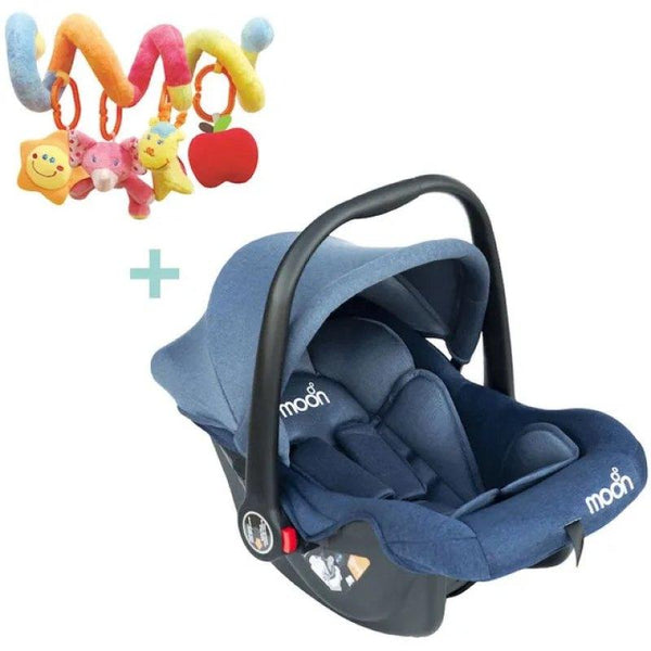 Moon Bibo Infant Car Seat - Grey & Animal Spiral Activity Toy - Zrafh.com - Your Destination for Baby & Mother Needs in Saudi Arabia