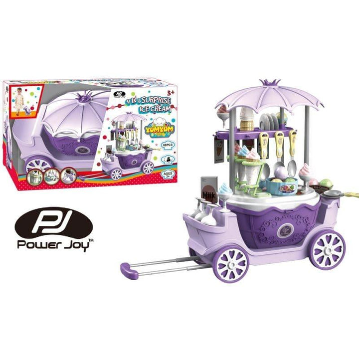 Power Joy toy 4-in-1 Yumyum Surprise Icecream - Purple - ZRAFH