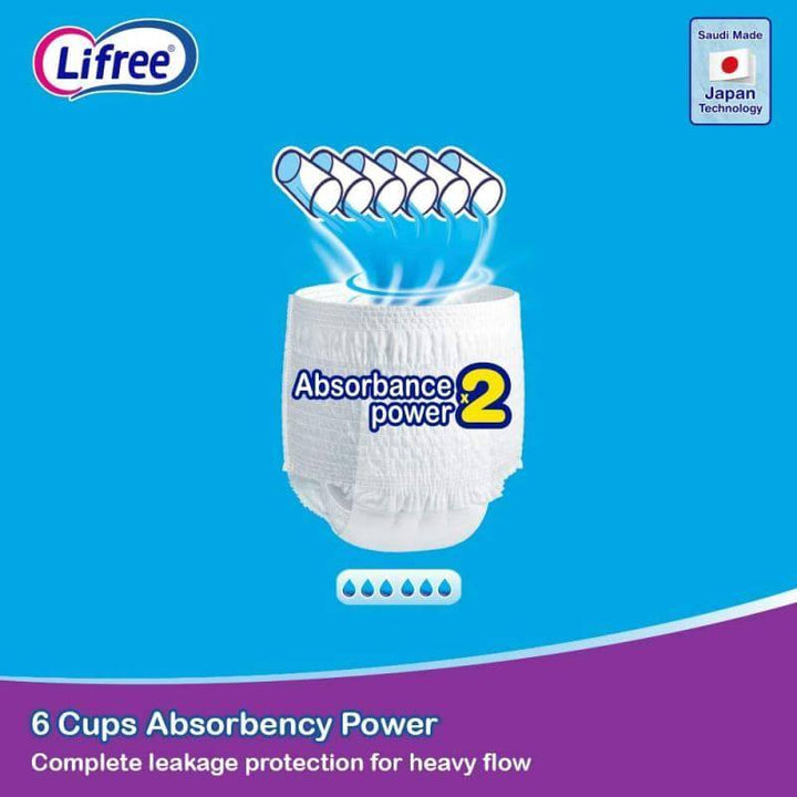 Lifree adult diapers Culotte Mega Medium - 3 Cups - 40 Pcs - ZRAFH