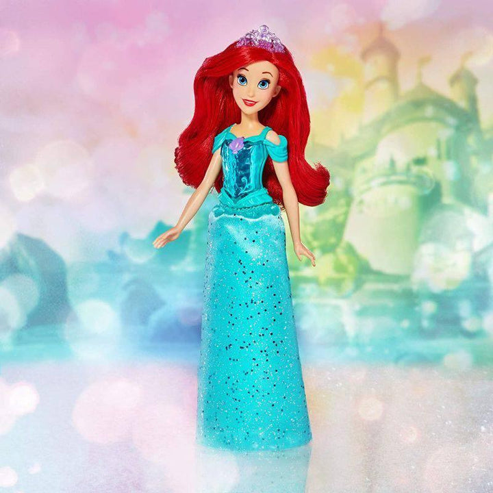 Royal Shimmer Ariel Doll Fashion Doll with Skirt and Accessories Toy for Kids From Disney Princess Blue - 35.5x12.7x5 cm - F0895 - ZRAFH