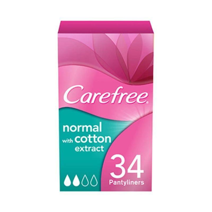 Carefree Normal Cotton Pantyliners - 34 pads - 10 Pack - ZRAFH