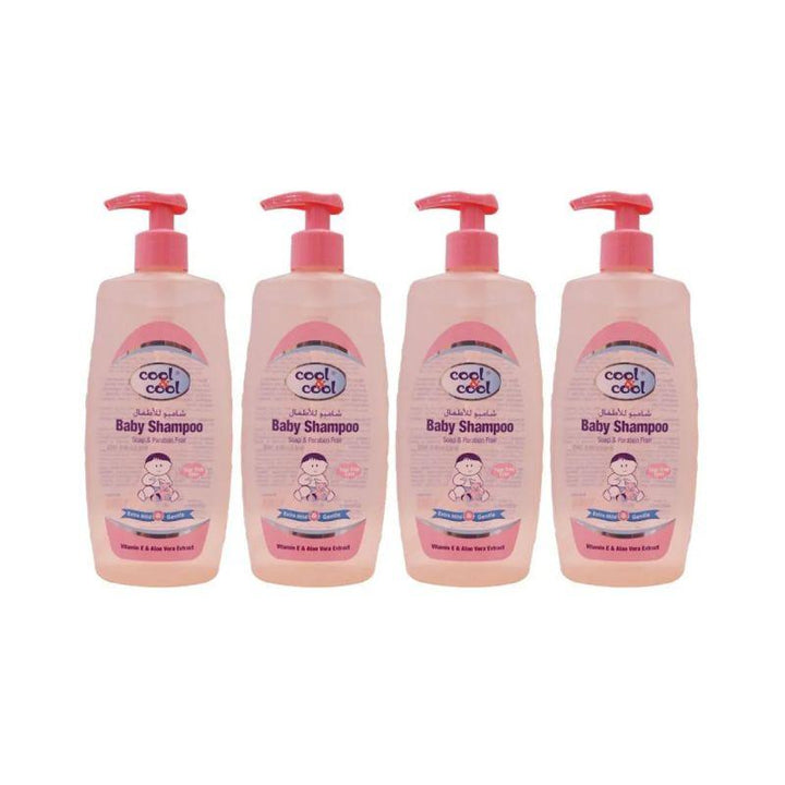 Cool & Cool Baby Shampoo Pack of 4 - 500 ml - Zrafh.com - Your Destination for Baby & Mother Needs in Saudi Arabia