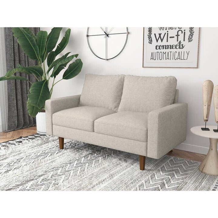 Modern Distinctive Linen 2 Seater Sofa - 180x85x85 cm - By Alhome - Zrafh.com - Your Destination for Baby & Mother Needs in Saudi Arabia