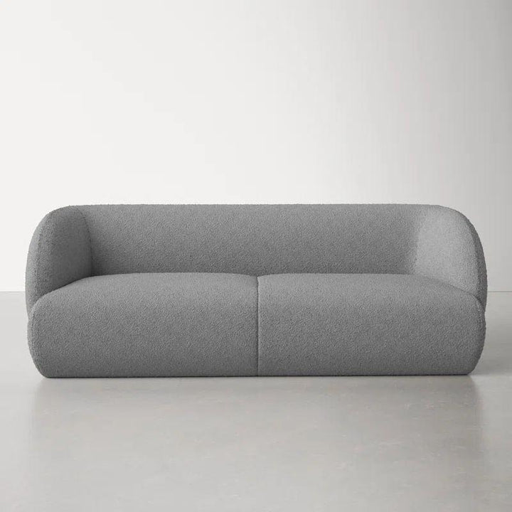 Modern Gray Boucle 3-Seater Sofa Swedish Wood By Alhome - 110110875 - Zrafh.com - Your Destination for Baby & Mother Needs in Saudi Arabia