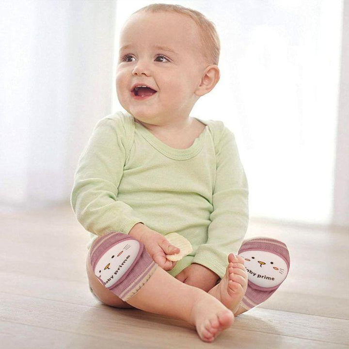 Amchi Baby 1 Pair Anti-Slip Padded Baby Knee Pads for Crawling - 0 to 3 Years - Zrafh.com - Your Destination for Baby & Mother Needs in Saudi Arabia