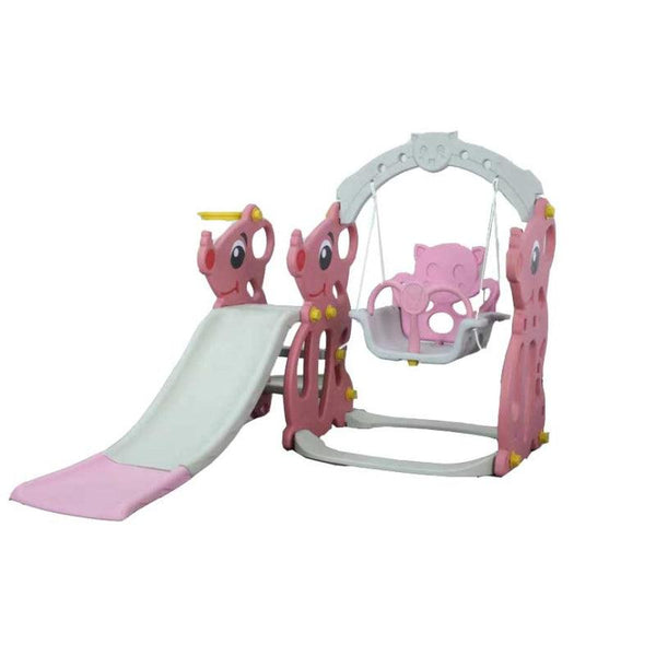Dreeba 3-in-1 Kids Slide and Swing With Basketball Hoop playset - YT-35 - Zrafh.com - Your Destination for Baby & Mother Needs in Saudi Arabia