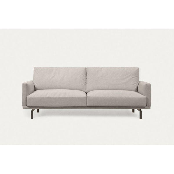 Beige Suede Wood 3-Seater Sofa - Size: 220x85x85, Material: Linen By Alhome - 110112204 - Zrafh.com - Your Destination for Baby & Mother Needs in Saudi Arabia