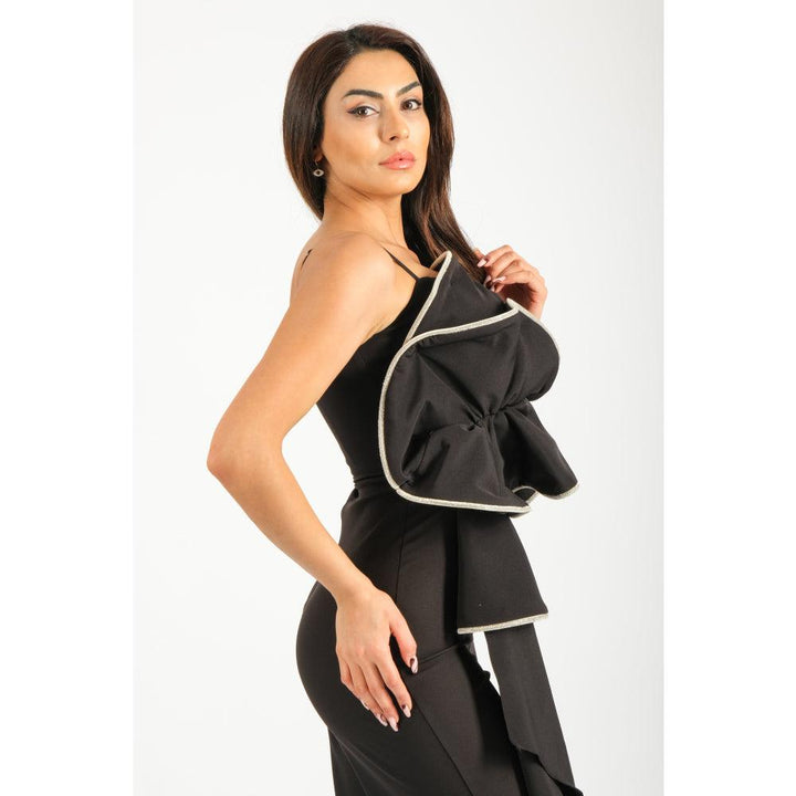 Londonella Women's Off Shoulder Wide Leg Jumpsuit - Black - 100251 - Zrafh.com - Your Destination for Baby & Mother Needs in Saudi Arabia