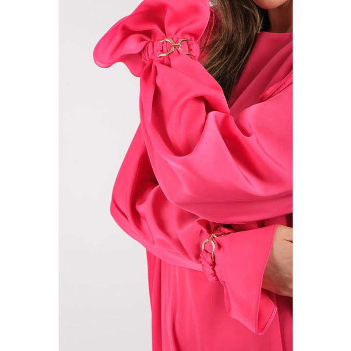 Londonella Women's Long Wide Dress with Long Sleeves - Free Size - Fuchsia - 100268 - Zrafh.com - Your Destination for Baby & Mother Needs in Saudi Arabia