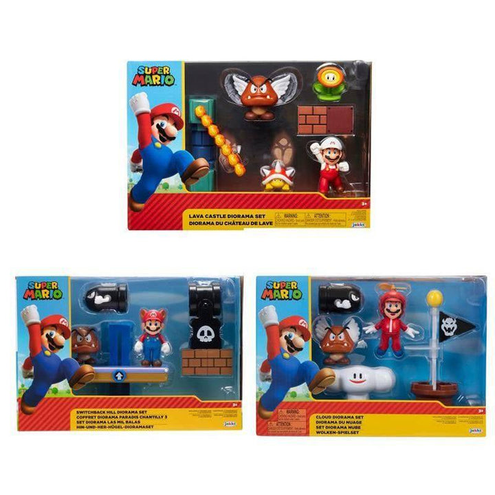 Jakks Playset Super Mario Lava Castle Diorma - Multicolor - ZRAFH
