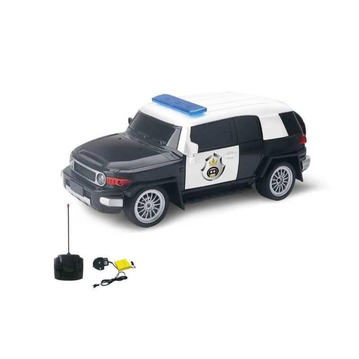 RC Model Recharable Functional Police Car With Remote Controller - 1x44x18x16.5cm - 10-3688-11 - ZRAFH