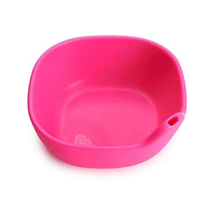 Munchkin Last Drop Silicone Toddler Bowl - Pink - ZRAFH