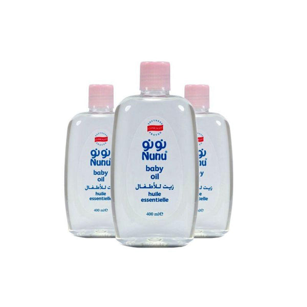 Nunu Baby Oil 400 ml - 3 Pieces - ZRAFH