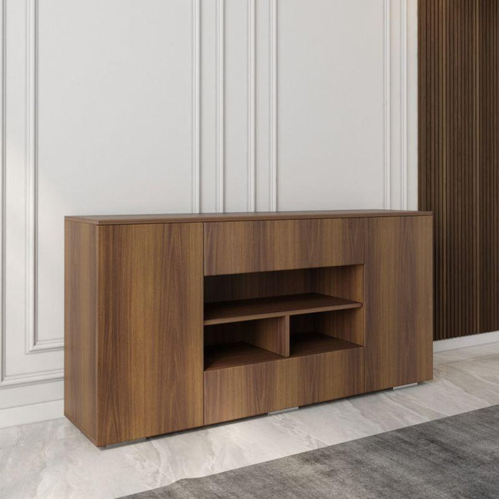 Brown Console Storage Unit By Alhome - Zrafh.com - Your Destination for Baby & Mother Needs in Saudi Arabia