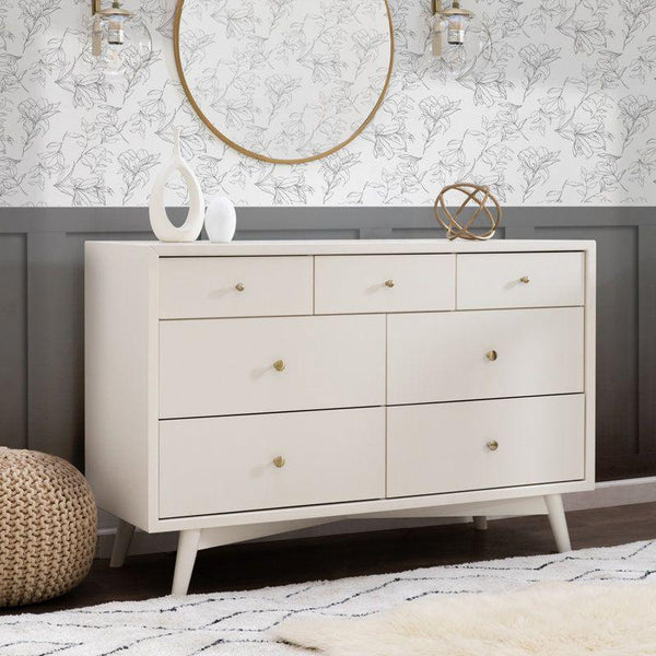 Kids Dresser: 133x48x86 Wood, Off White by Alhome - Zrafh.com - Your Destination for Baby & Mother Needs in Saudi Arabia