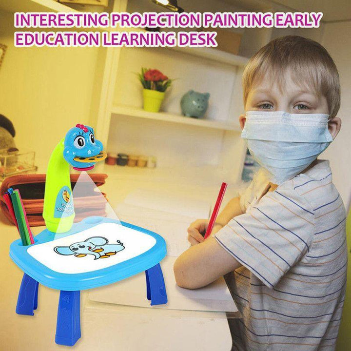 Drawing Projector Table for Kids, Trace and Draw Projector Toy with Light &  Music, Educational Early Learning Projection Drawing Table, Graffiti  Children Projection Drawing Board 