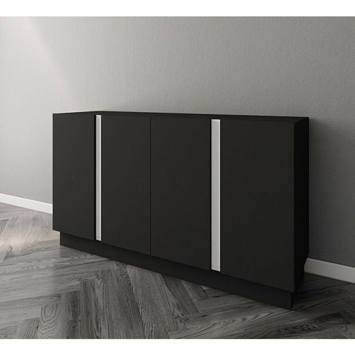 Black & White Coffee Corner with 4 Drawers By Alhome - Zrafh.com - Your Destination for Baby & Mother Needs in Saudi Arabia