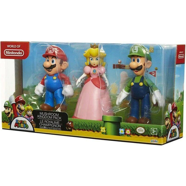 Super Mario Figure Pack 3 Pieces - 10 cm - ZRAFH