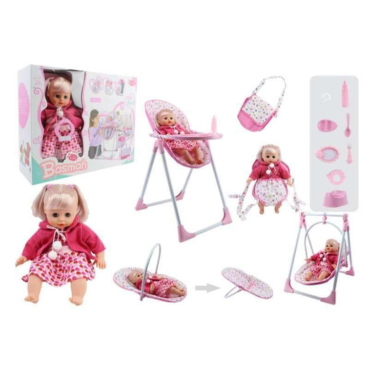 Baby Sweet Doll In Set with Toddler & Sounds 35.56cm - 49.5x14x39 cm - 32-69003E - ZRAFH