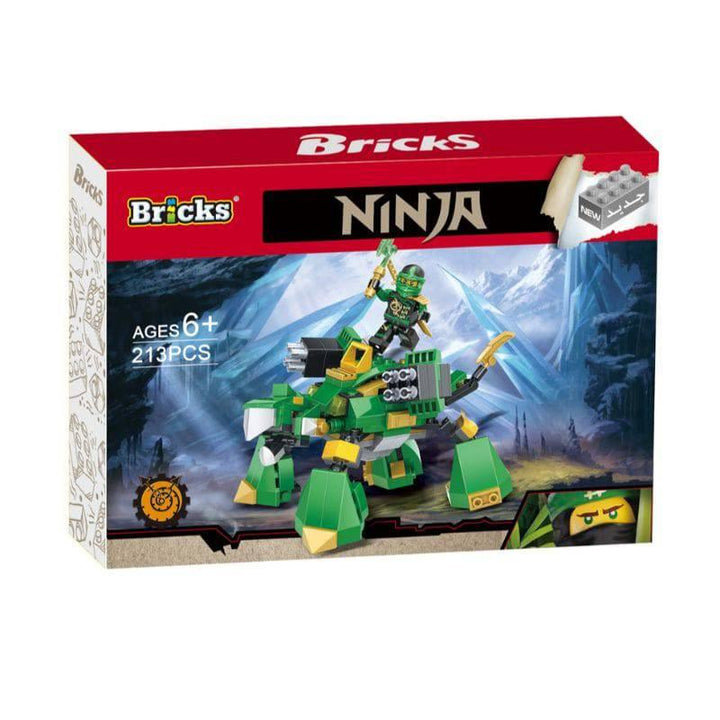 Bricks Blocks Ninja 213 Pieces - 34x6x24 cm - 40-1822461 - ZRAFH