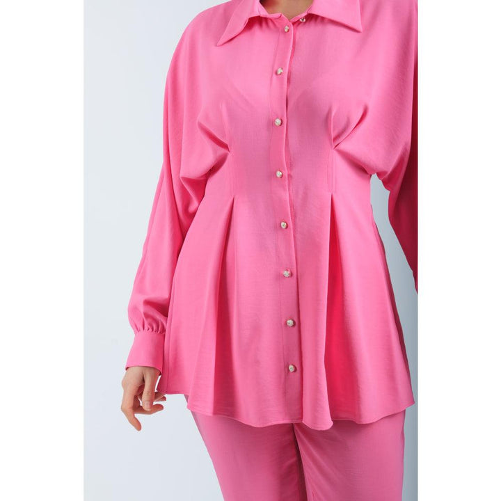 Londonella Women's Wide Long Sleeves Blouse With Pants Set - 100271 - Zrafh.com - Your Destination for Baby & Mother Needs in Saudi Arabia