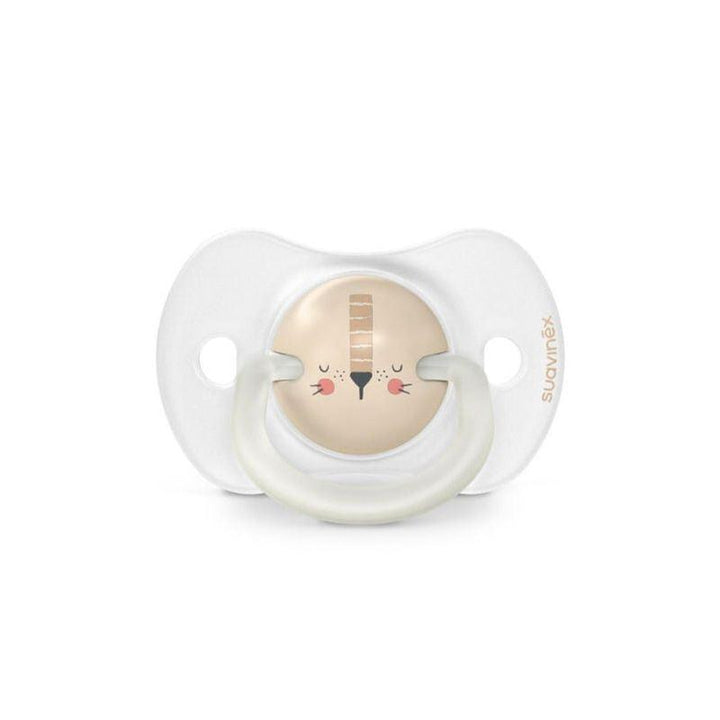 Suavinex Night Physiological Soother - 6-18 Months - 2 Pieces - Lion - Zrafh.com - Your Destination for Baby & Mother Needs in Saudi Arabia