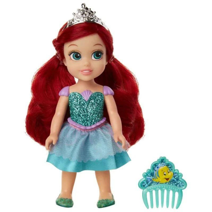 Disney Princess Petite Gliter Doll With Comb - 15 cm - Ariel - ZRAFH