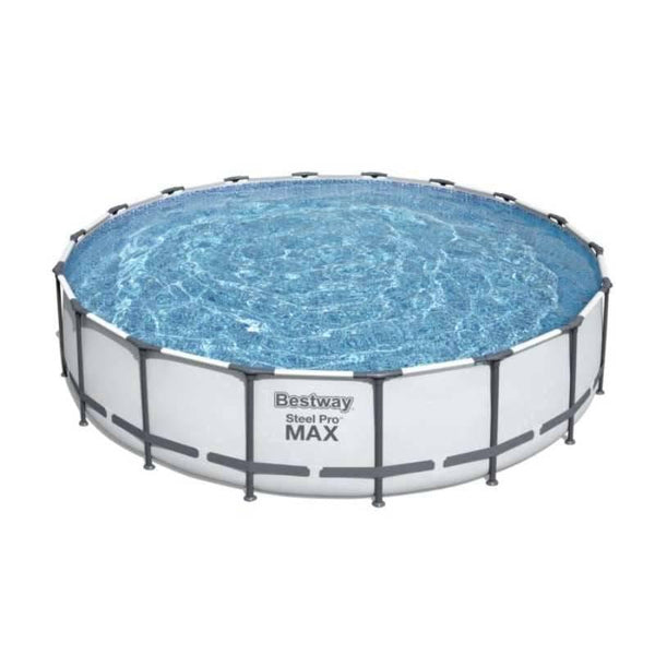 Steel Frame Pool Set(Filter, Ladder, Ground Cloth, Cover) White - 549x122 cm - 26-56462 - ZRAFH