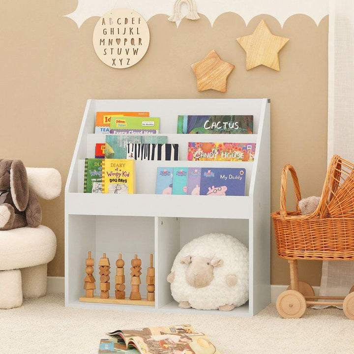 Kids Bookcase: 71x29x78 Wood, White by Alhome - Zrafh.com - Your Destination for Baby & Mother Needs in Saudi Arabia