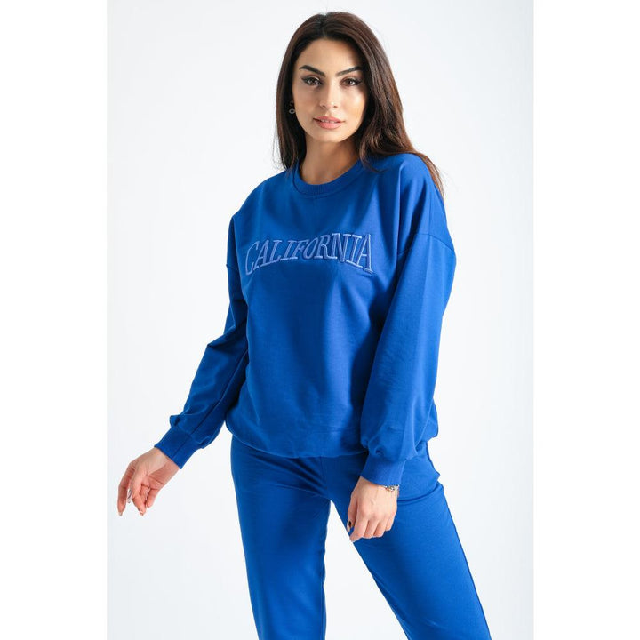 Londonella High Neck Sports Set With Elasticated drawstring waist - Blue - 100194 - Zrafh.com - Your Destination for Baby & Mother Needs in Saudi Arabia