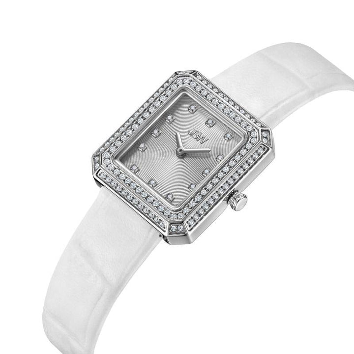 JBW Arc Diamond Watch - 0.12 Carats - Silver And White - J6390LA - Zrafh.com - Your Destination for Baby & Mother Needs in Saudi Arabia