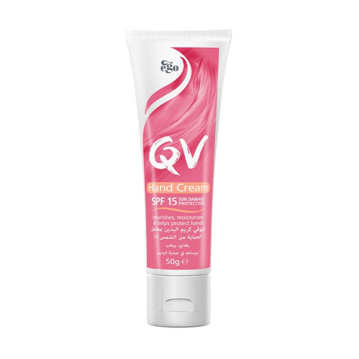 QV Moisturizing Hand Cream with Sunscreen SPF 15+ - 50 gram - Zrafh.com - Your Destination for Baby & Mother Needs in Saudi Arabia