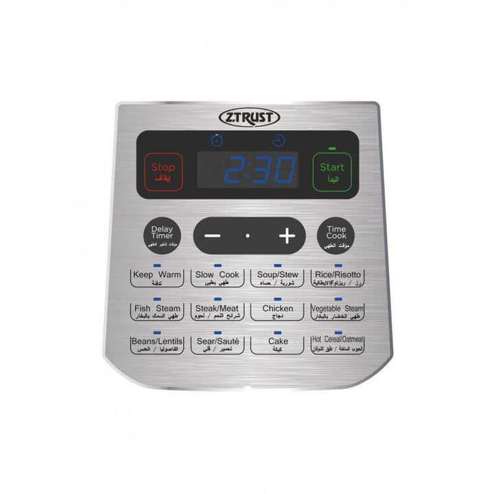 Z Trust pressure cooker 8 liters - 20 programs - 1200 watts - ZPC8001 - ZRAFH