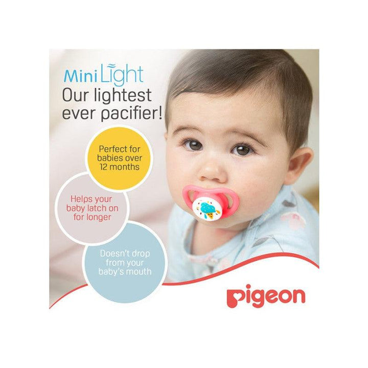 Pigeon Minilight Pacifier - Ice Cream- 1 piece - L - 12+ Months - Girl - Zrafh.com - Your Destination for Baby & Mother Needs in Saudi Arabia