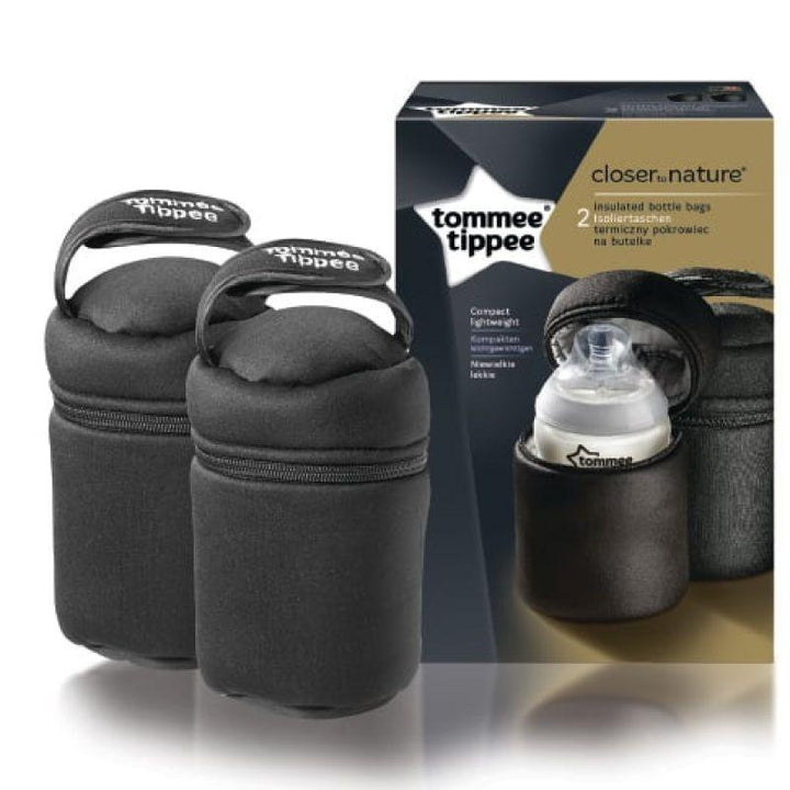 Tommee Tippee Closer to Nature Baby Insulated Bottle Bags - 2 Pieces - Zrafh.com - Your Destination for Baby & Mother Needs in Saudi Arabia