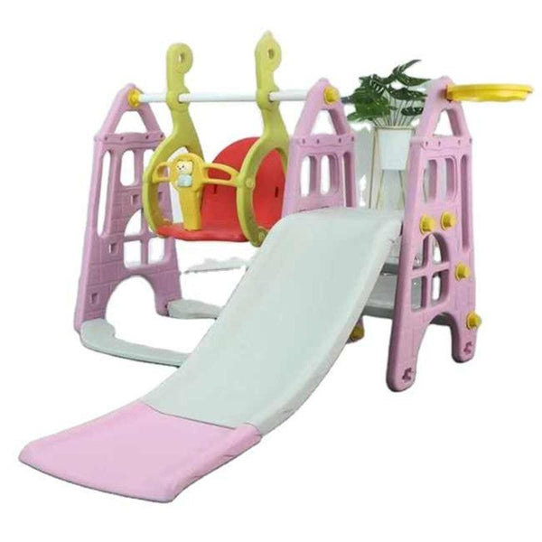 Dreeba 3-in-1 Kids Slide and Swing With Basketball Hoop playset - YT-39 - Zrafh.com - Your Destination for Baby & Mother Needs in Saudi Arabia