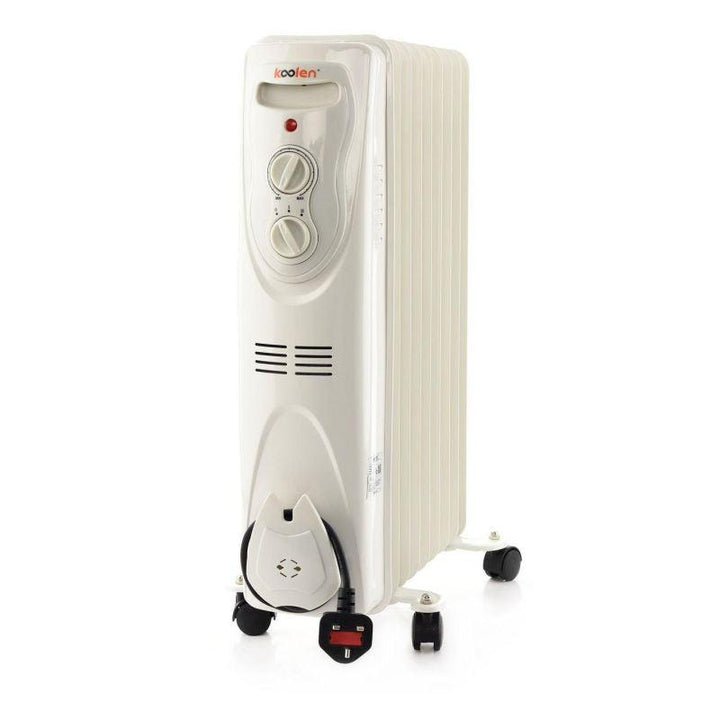 Koolen Radiator Heater with 15 Oil Filled Fins - 2000 Watt - White - 807102032 - Zrafh.com - Your Destination for Baby & Mother Needs in Saudi Arabia