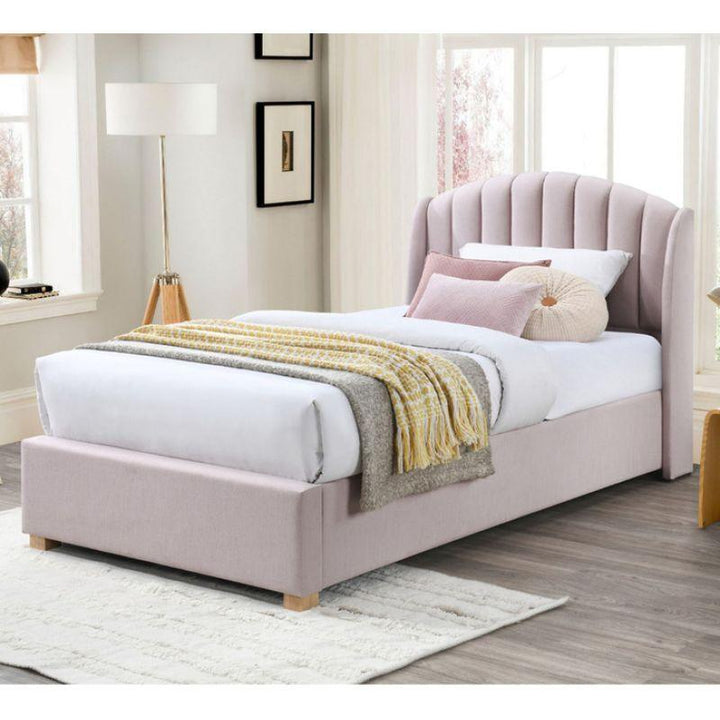 Blush Bloom Single Bed Scandinavian Elegance in Pink By Alhome - 110112556 - Zrafh.com - Your Destination for Baby & Mother Needs in Saudi Arabia