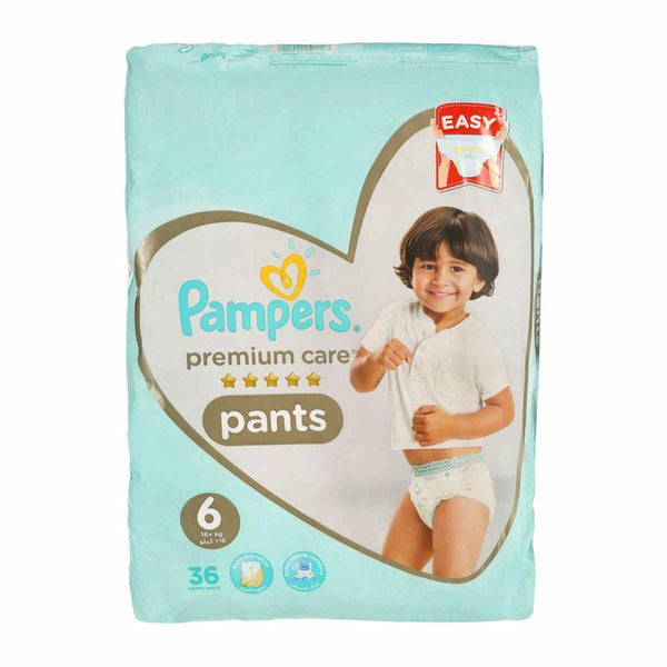 Pampers Premium Care Pants Diapers - Size 6 - 36 Pieces - Zrafh.com - Your Destination for Baby & Mother Needs in Saudi Arabia