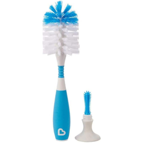 Munchkin Bristle Bottle & Nipple Cleaning Brush With Soft Nylon Bristles - Zrafh.com - Your Destination for Baby & Mother Needs in Saudi Arabia